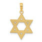 14K Yellow Gold Star Of David Pendant