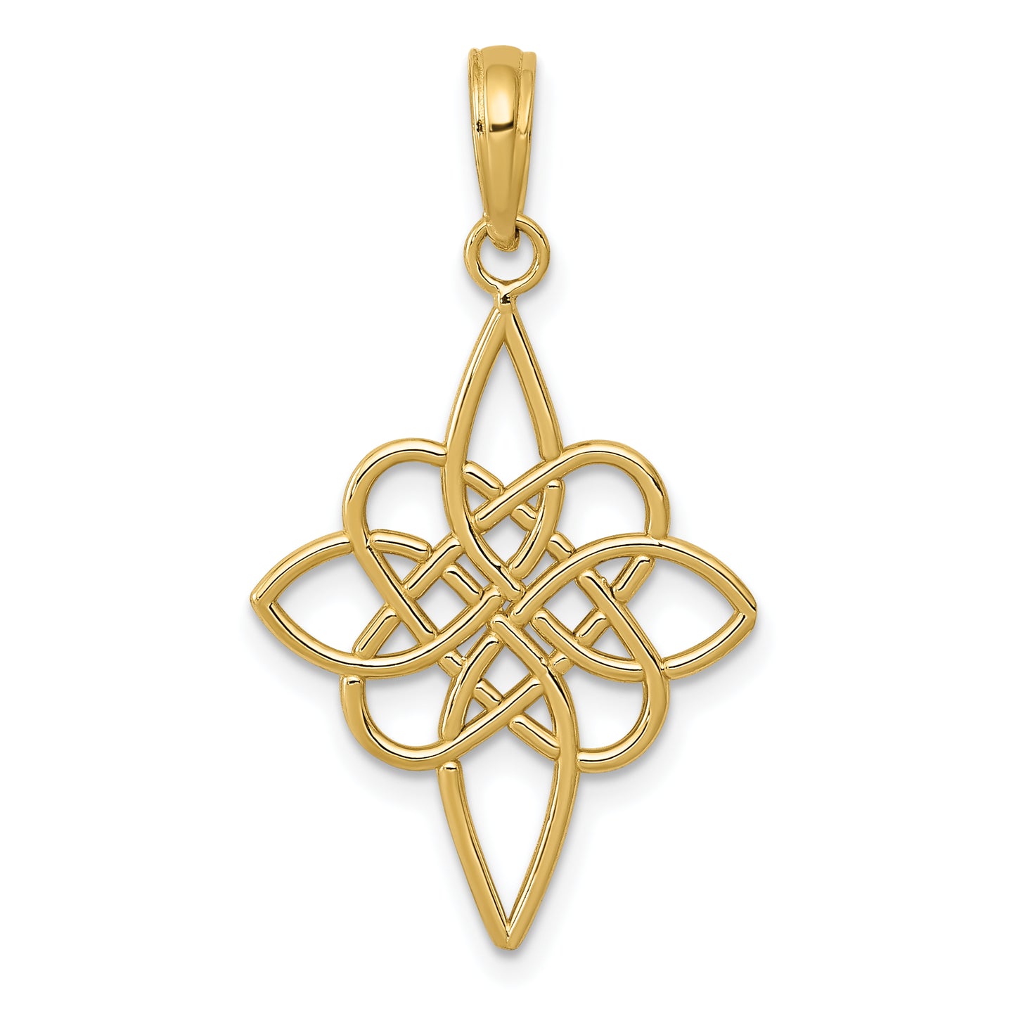 14K Yellow Gold Celtic Knot Pendant