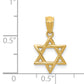 14K Yellow Gold Polished Star Of David Pendant