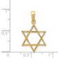 14K Yellow Gold Star Of David Pendant