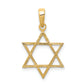 14K Yellow Gold Star Of David Pendant