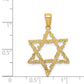 14K Yellow Gold Star Of David Pendant