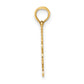 14K Yellow Gold 100% Aries Zodiac Charm