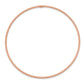 8 Inch 14K 1.5mm Rose Gold Textured Slip-On Bangle Bracelet