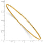 8 Inch 14K 1.5mm Diamond-Cut Slip-On Bangle Bracelet