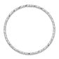 8 Inch 14K White Gold Textured Slip-On Bangle Bracelet