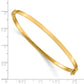 7 Inch 14K Polished Hinged Bangle Bracelet