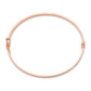 7 Inch 14K Rose Gold Polished Hinged Bangle Bracelet