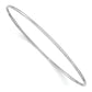 8 Inch 14K White Gold 1.5mm Polished Slip-On Bangle Bracelet