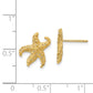 14K Yellow Gold Starfish Earrings