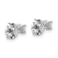 14k White Gold 1/5 ctw Lab Grown Diamond VS/SI+ G+ Round 4 Prong Heavy Wt. Stud Earrings