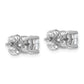 14k White Gold 2 Ct. Certified Lab Grown Diamond VS+ F+ Round Four Prong Stud Post Earrings