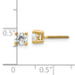 14k Yellow Gold 1/2 ctw Certified Lab Grown Diamond VS/SI+ G+ Round 4 Prong Heavy Wt. Screwback Stud Earrings