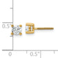 14k Yellow Gold 2/3 ctw Certified Lab Grown Diamond VS/SI+ G+ Round 4 Prong Heavy Wt. Screwback Stud Earrings