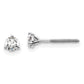 14k White Gold 1/3 Ct. Certified Lab Grown Diamond VS/SI+ G+ Round Three Prong Screwback Stud Post Earrings