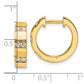 14k Yellow Gold 14k 1/3 carat Lab Grown Diamond VS/SI+ G+ Complete Fashion Hinged Hoop Earrings