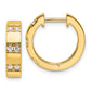 14k Yellow Gold 14k 1/3 carat Lab Grown Diamond VS/SI+ G+ Complete Fashion Hinged Hoop Earrings