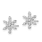 14k White Gold 1/2 Ct. Lab Grown Diamond VS/SI+ G+ Star Post Earrings