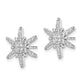 14k White Gold 5/8 Ct. Lab Grown Diamond VS/SI+ G+ Star Post Earrings