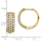 14k Yellow Gold 14k 1 1/2 carat Lab Grown Diamond VS/SI+ G+ Complete Hinged Hoop Earrings