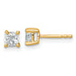 14k Yellow Gold 3/4 ctw Certified Lab Grown Diamond VS/SI+ G+ Cushion 4 Prong Heavy Wt. Stud Earrings