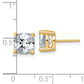 14k Yellow Gold 5 ctw Certified Lab Grown Diamond VS/SI+ G+ Cushion 4 Prong Heavy Wt. Stud Earrings