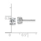 14k White Gold 1/2 Ct. Certified Lab Grown Diamond VS/SI+ G+ Oval Complete Solitare Stud Post Earrings