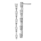 14k White Gold 1 carat Lab Grown Diamond VS/SI+ G+ Complete Dangle Post Earrings