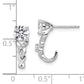 14K White Gold Lab Grown VS/SI+ G+ Diamond Post Fashion Earrings