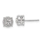 10k White Gold 1 carat Lab Grown Diamond VS/SI+ G+ Post Earrings