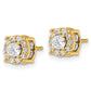 14k Yellow Gold 1 Ct. Lab Grown Diamond VS/SI+ G+ Post Earrings