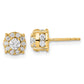 14k Yellow Gold 1 Ct. Lab Grown Diamond VS/SI+ G+ Post Earrings