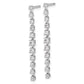 14k White Gold 3/4 Ct. Lab Grown Diamond VS/SI+ G+ Complete Dangle Post Earrings