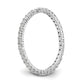 14k White Gold 1/2 Ct. Lab Grown Diamond VS/SI+ G+ Size 6 Shared Prong Eternity Band