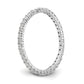 14k White Gold 1/2 Ct. Lab Grown Diamond VS/SI+ G+ Shared Prong Eternity Band Ring