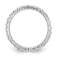 14k White Gold 1 Ct. Lab Grown Diamond VS/SI+ G+ Size 9 Shared Prong Eternity Band