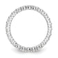 14k White Gold 1 1/2 Ct. Lab Grown Diamond VS/SI+ G+ Shared Prong Eternity Band Ring