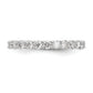 14k White Gold 1 1/2 Ct. Lab Grown Diamond VS/SI+ G+ Shared Prong Eternity Band Ring