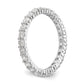 14k White Gold 1 1/2 Ct. Lab Grown Diamond VS/SI+ G+ Shared Prong Eternity Band Ring