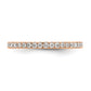 14k Rose Gold 1/2 Ct. Lab Grown Diamond VS/SI+ G+ Shared Prong Eternity Band Ring