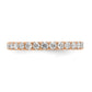 14k Rose Gold 1 Ct. Lab Grown Diamond VS/SI+ G+ Size 5 Shared Prong Eternity Band