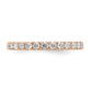 14k Rose Gold 1 Ct. Lab Grown Diamond VS/SI+ G+ Shared Prong Eternity Band Ring