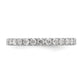 14k White Gold 1 Ct. Lab Grown Diamond VS/SI+ G+ Shared Prong Eternity Band Ring