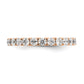 14k Rose Gold 1 1/2 Ct. Lab Grown Diamond VS/SI+ G+ Shared Prong Eternity Band Ring