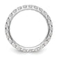 14k White Gold 1 1/2 Ct. Lab Grown Diamond VS/SI+ G+ Shared Prong Eternity Band Ring