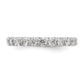 14k White Gold 2 Ct. Lab Grown Diamond VS/SI+ G+ Shared Prong Eternity Band Ring