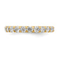 14k Yellow Gold 2 Ct. Lab Grown Diamond VS/SI+ G+ Shared Prong Eternity Band Ring