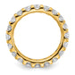 14k Yellow Gold 3 Ct. Lab Grown Diamond VS/SI+ G+ Shared Prong Eternity Band Ring