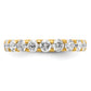 14k Yellow Gold 3 Ct. Lab Grown Diamond VS/SI+ G+ Shared Prong Eternity Band Ring