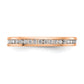 14k Rose Gold 1/2 Ct. Lab Grown Diamond VS/SI+ G+ Channel Set Eternity Band Ring